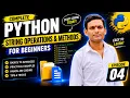 Python Tutorial for Beginners Strings in Python Complete Python Course in Hindi Lecture 04