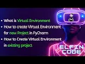 Virtual Environment in Python Python Tutorial Python Beginner Course VENV in PyCharm