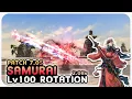Updated SAMURAI Level 100 Perfect Loop Rotation Showcase 2 08s 2 Mins Dawntrail Patch 7 05