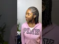 Cornrow and twist combo natural hairstyle