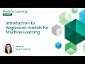 Introduction to Regression models for Machine Learning Part 5 Machine Learning for Beginners