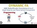 ABB RobotStudio Simulation A to Z Step5 How to use Plane Sensor to Dequeue parts