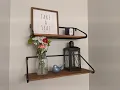 Hanging Shelves from Hobby Lobby with Molly Bolts in Drywall in Bathroom Bluing Mounting Bolts