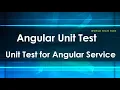 How to write unit test for Angular Services Create service in angular and write test for methods