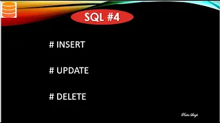INSERT UPDATE DELETE in SQL SQL Tutorial in Hindi 4