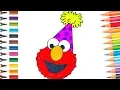 Elmo Colouring Sesame Street Fun Speed Coloring Pages for Kids