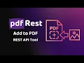 pdfRest Add to PDF - REST API Tool