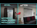 Smartwings Motorized Zebra Shades - Full Installation and Review