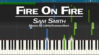 Download Sam Smith - Fire On Fire (Piano Cover) Synthesia Tutorial by LittleTranscriber MP3