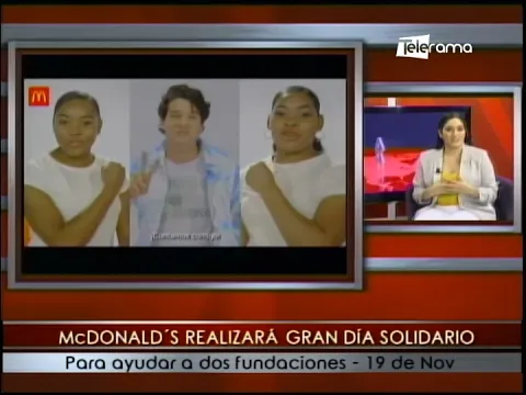 McDonald's realizará Gran Día Solidario para ayudar a dos fundaciones - 19 de nov