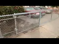 Chain Link Fence and Rolling Gate