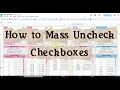 How to Uncheck All Checkboxes in Just 2 Steps