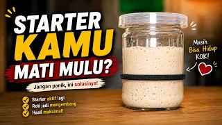 STARTER SOURDOUGH KAMU MATI MELULU? BIKIN STARTER BARENG DARI NOL YUK!