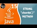 String charAt Method in Java Java tutorial for beginners