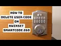 How to Delete a Code on Kwikset SmartCode 260 Lock