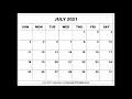 July Calendar Printable July Monthly Planner by Calendar Printables com