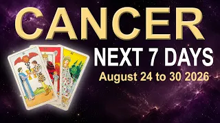 CANCER Weekly Tarot Reading "SUDDENLY, EVERYTHING CLICKS!' August 24 to 30  2026 ✨ Intuitive Tarot