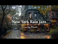 Download Lagu Cozy Rainy Day Jazz 🌧️ Vintage Outdoor Cafe Ambience on Quiet New York Street \u0026 Relax Jazz Playlist
