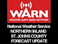 NORTHERN INLAND ST JOHN S COUNTY FLORIDA FORECAST - UPDATE