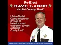 Vote for Dave Lange for Nicollet County Sheriff on August 9th
