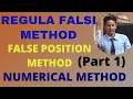 Regula Falsi Method False Position method in Nepali Part 1 Numerical Method