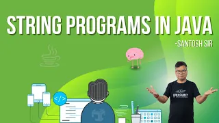 String Program in Java for ICSE ISC Computer Science Dr Santosh Kumar