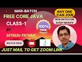 Free Java Class 1 How To Install Eclipse How To Practice Java Program What is Method Variable