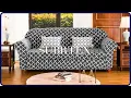 How to install 2-Piece Cloud Printed Sofa Slipcovers by Subrtex