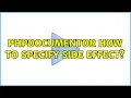 phpDocumentor how to specify side effect
