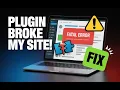 WordPress Fatal Error After Plugin Install Fix It Now