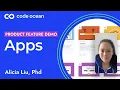 Apps Code Ocean product feature demo