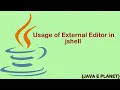 How to Use Editor in Java s Jshell Jshell Basics-6 Java E planet