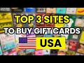 Top 3 best Sites to Buy Gift Cards online in the USA with instant delivery