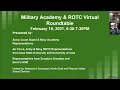 Military Academy ROTC Virtual Forum Feb 18 2021