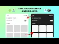 Dark Light Mode - Android Theme Android Studio Java