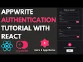 Appwrite Auth With React - Intro to Appwrite Auth and App Demo