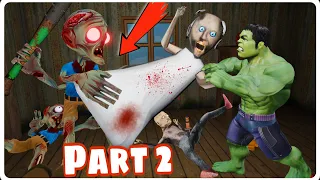 Granny Grandpa vs Zombie(part:-2) | Gulli Bulli Horror Story | Zombie Horror Story | Gulli Bulli