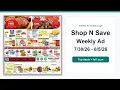 Shop N Save Weekly Ad 26 - 26 Top Deals