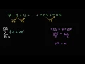 Writing arithmetic series in sigma notation