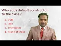 Java FAQ - Who adds default constructor to the class