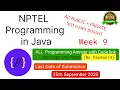NPTEL Programming in Java week 9 all 5 programming assignment answer with code link