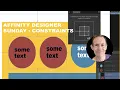 Constraints Panel In Scaling Parent Children Affinity Designer Sunday How To