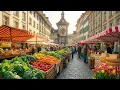 Lagu Ochtendboerenmarkt in Bern 🇨🇭 | Wandelen in de mooiste stad van Zwitserland