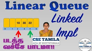 Implementation of linear queue using linked list and linked allocation in tamil 5 2 2