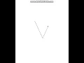 Python Turtle - Draw letter V