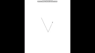 Python Turtle - Draw letter V