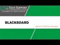 Blackboard Log In and Find Your Courses
