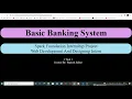 Basic Banking System Sparks Foundation Internship Web Development Designing