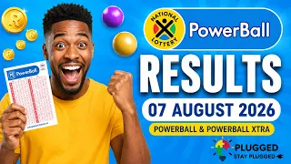 Powerball Results 07 August 2026 PowerBall PowerBall Xtra