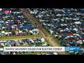 Live drone look of Electric Forest camping on June 26